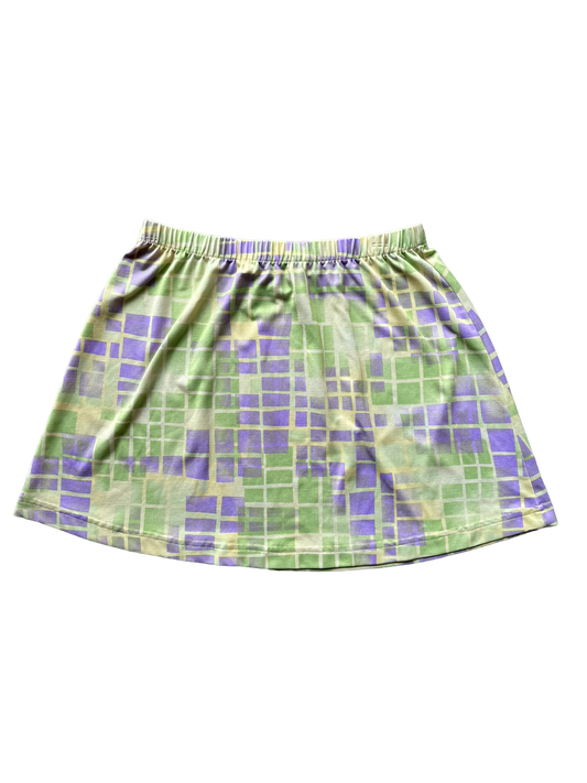 90s Lily Of Beverly Hills Pattern Mini Skirt size 25