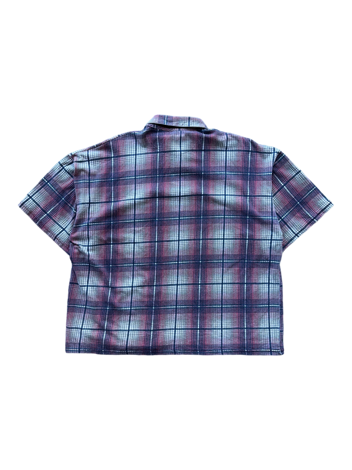 90s Plaid Quarter Zip Shirt