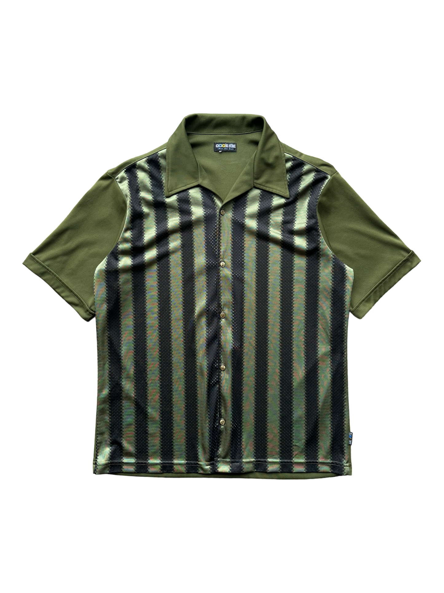 90s BC Ethic Striped Button Up Shirt