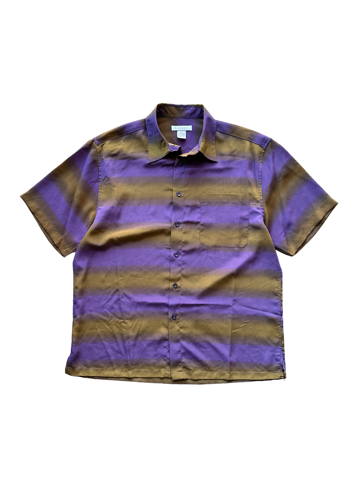 Y2K Marquis Stripe Button Up size L/XL