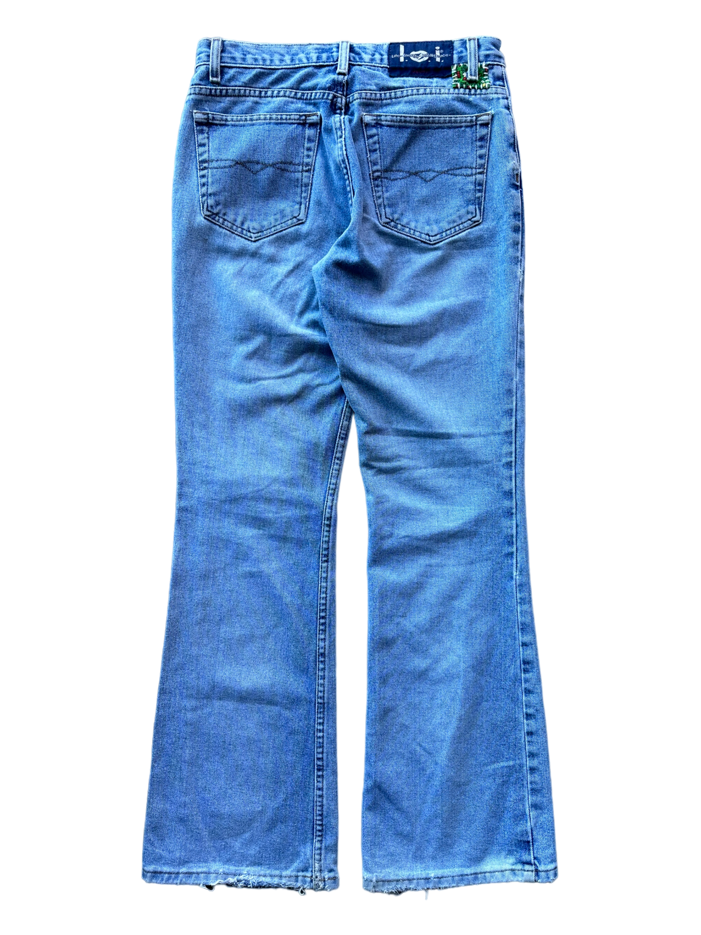 Y2K LEI Light Wash Denim Flares size 29